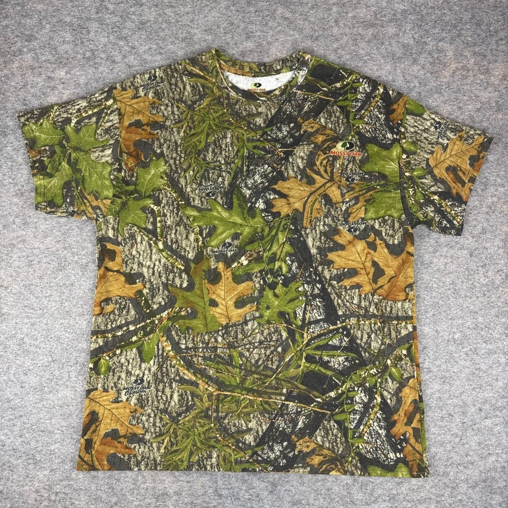 Mossy Oak Obsession Camo Camouflage T-Shirt Mens XL